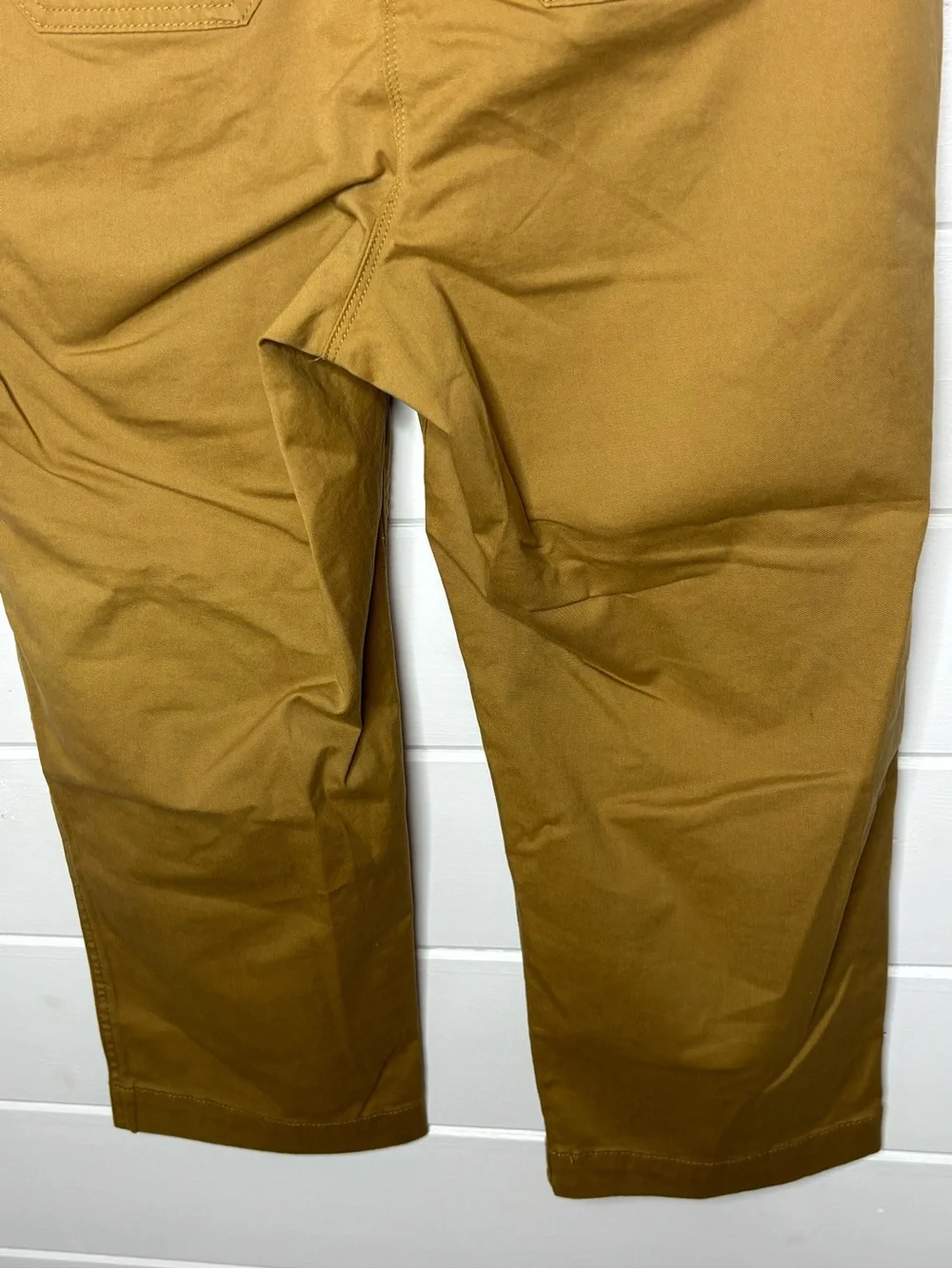 Talbots High Waist Patch Pocket Crop Pants 8P Petite Camel Brown NWT
